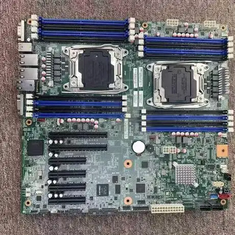 X99 Dual Socket E5-2680V4 Server Board C612 Chip E-ATX, Dual NVMe RAID Workstation Motherboard
