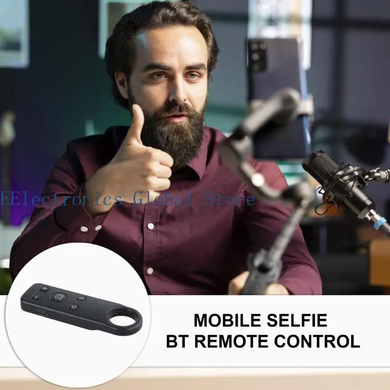 

462B Bluetooth-совместимый пульт дистанционного управления Поддержка увеличения/уменьшения масштаба Переключатели передней и