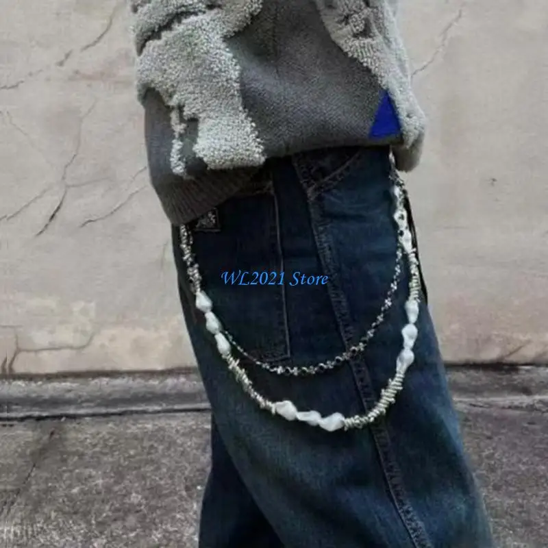 G5GC Metal Pearls سلسلة الخصر سلسلة من سبائك الملموس