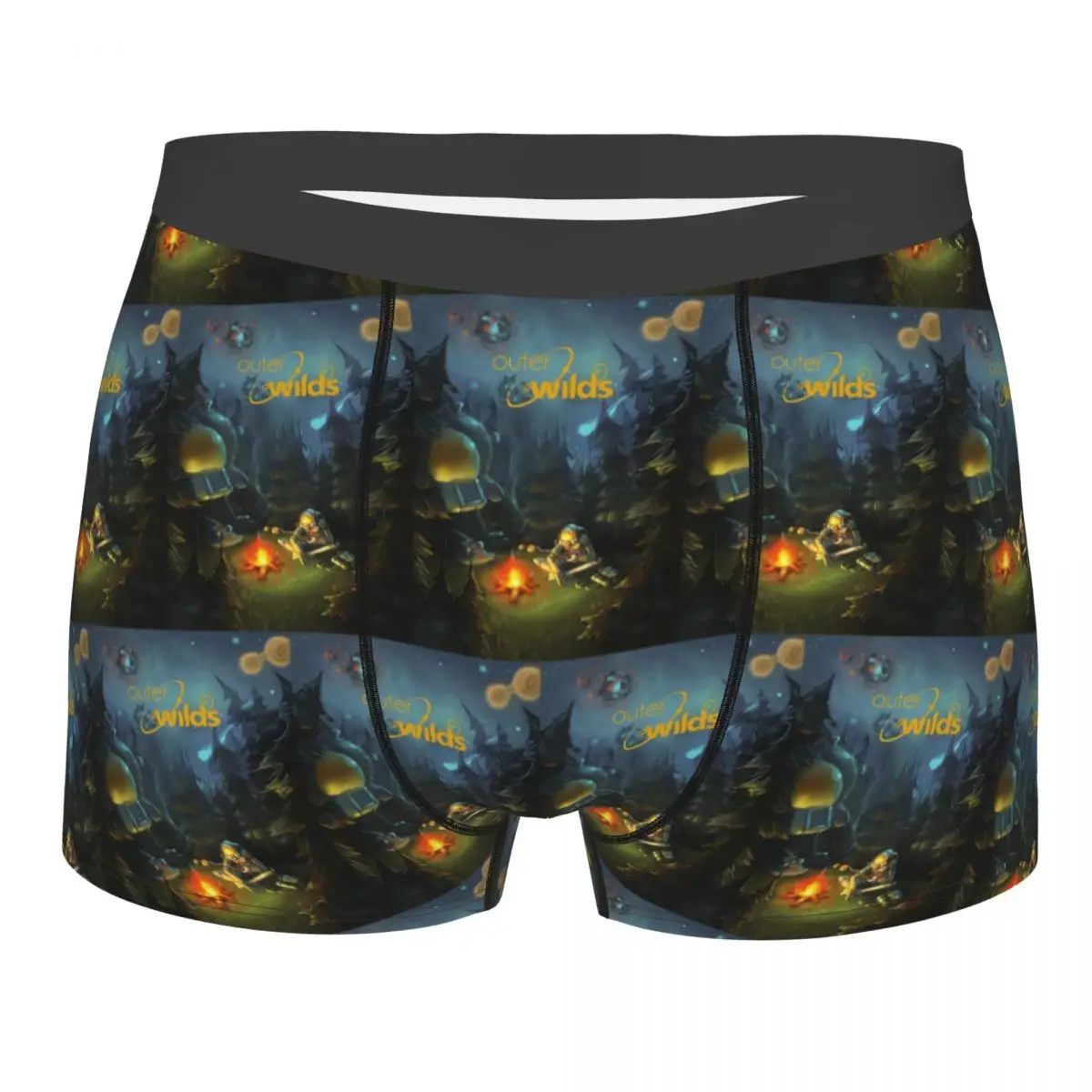Boxer Underpants Shorts Outer Wilds Camp Panties Male Comfortable Underwear for Homme Man Boyfriend Gifts