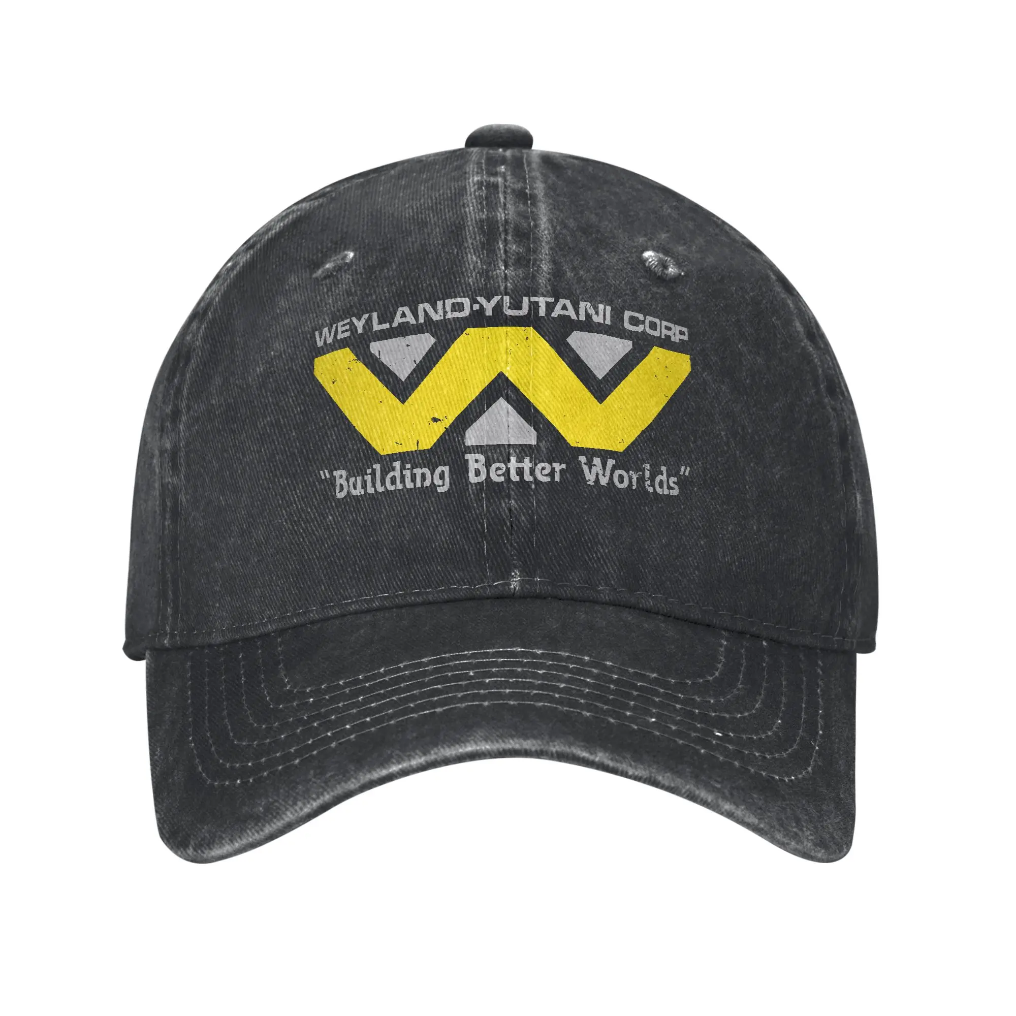 Aliens Weyland Yutani Corp Distressed Graphic Fashion Baseball Cap  Oversized Hat  Fishing Hat