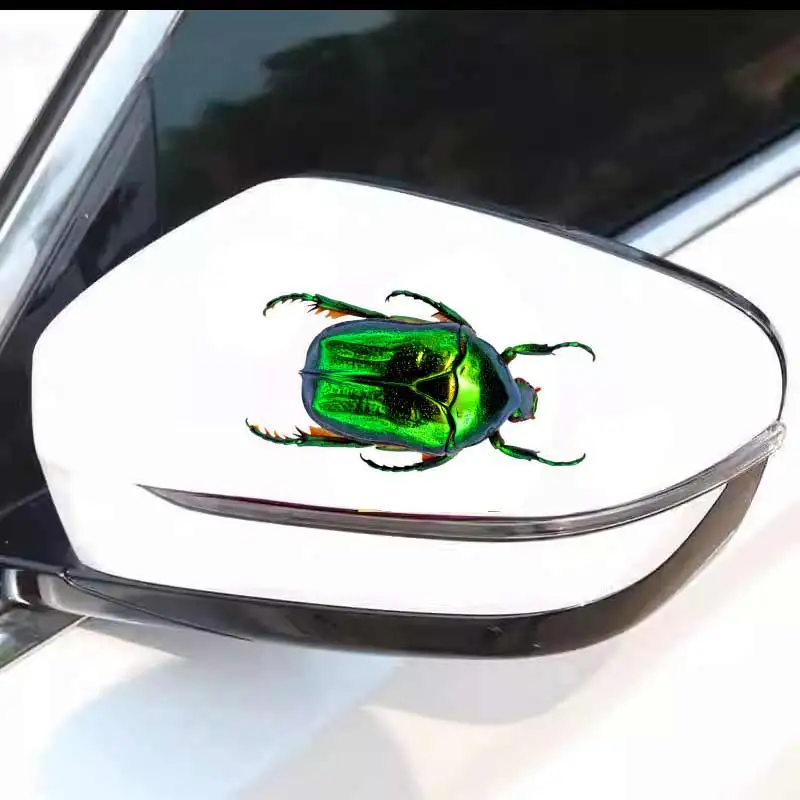 Adesivo de vinil fofo pequeno inseto para carro, decalque à prova d'água para janela traseira de motocicleta, campista, caminhão, laptop, decoração sh848