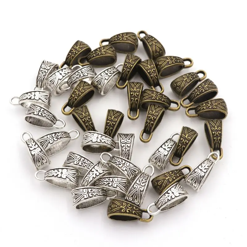 10pcs/lot Antique Bronze Silver Color Loose Metal Connector For Jewelry Making Necklace Bracelet Needlework Diy Accessories