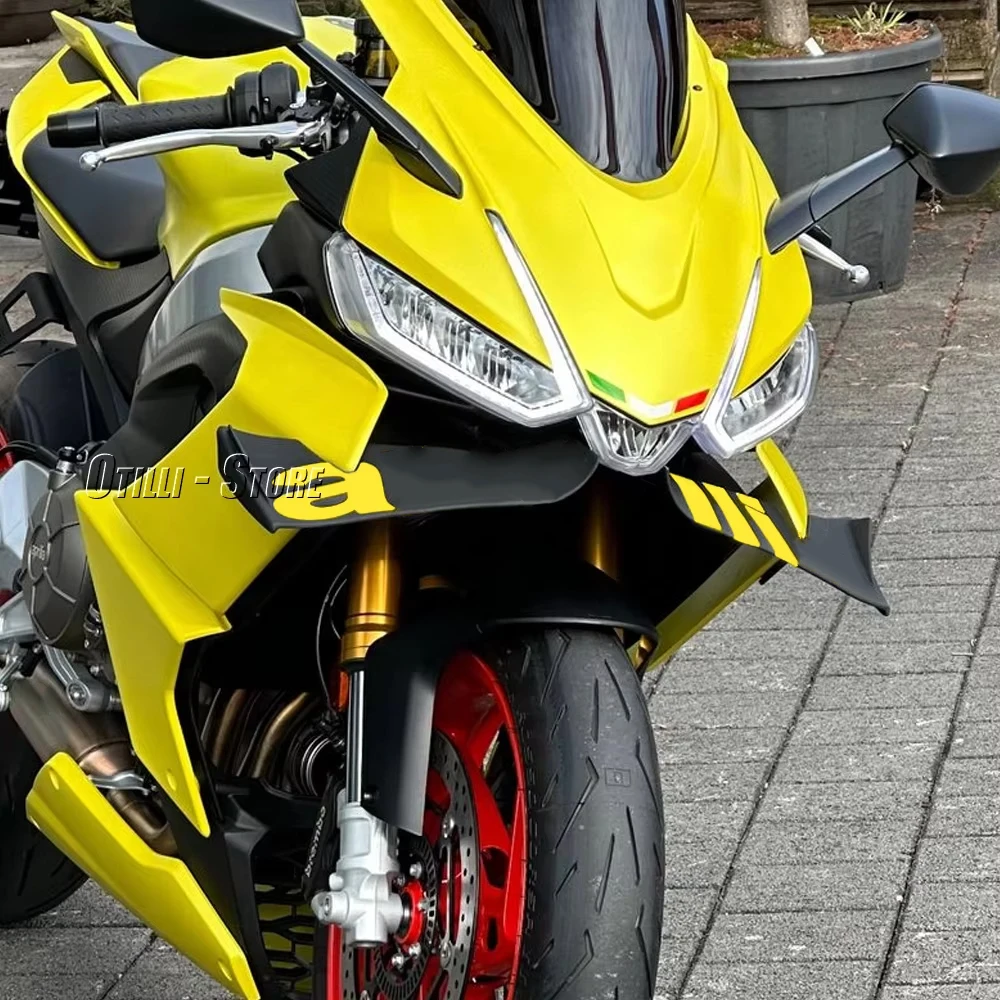 Motorcycle 5 Colors Winglet Aerodynamic Wing Kit Spoiler Accessories For Aprilia RS660 RS 660 rs660 With LOGO