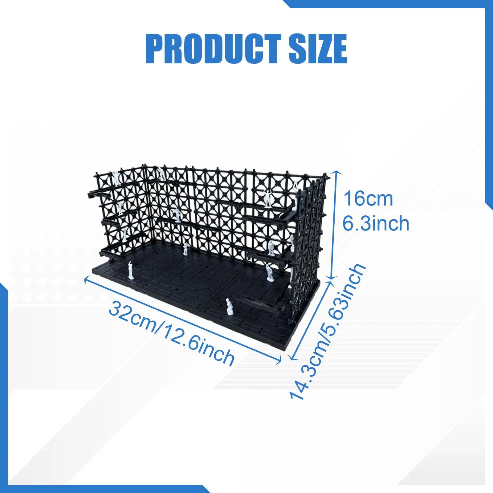 Base d'affichage imbriquée, modèle Portable, modèle de scène, stockage de jouets, Garage