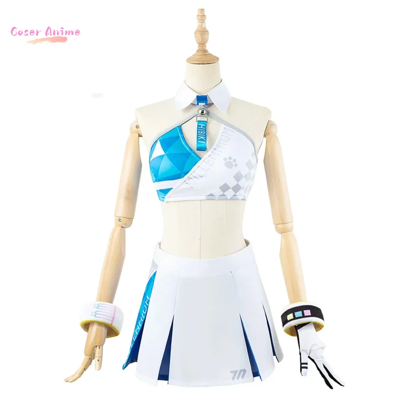 Toyomi Kotor/Nekozuka Hibik 치어 리더 유니폼 블루 아카이브 코스프레 의상 할로윈 정장 의류 애니메이션 의상 여성
