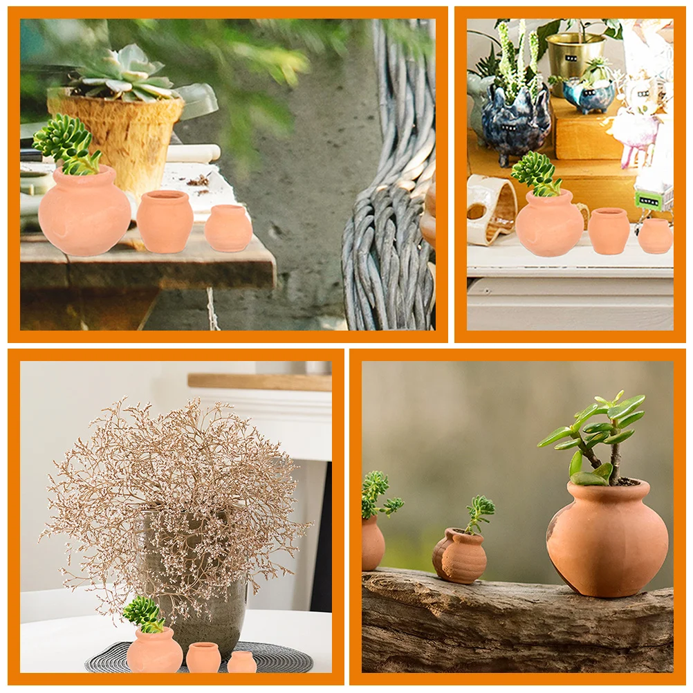 

9Pcs Mini Succulent Pots Ceramic Plant Containers for Indoor Outdoor Gardening Lightweight Flower Planters Space Saving