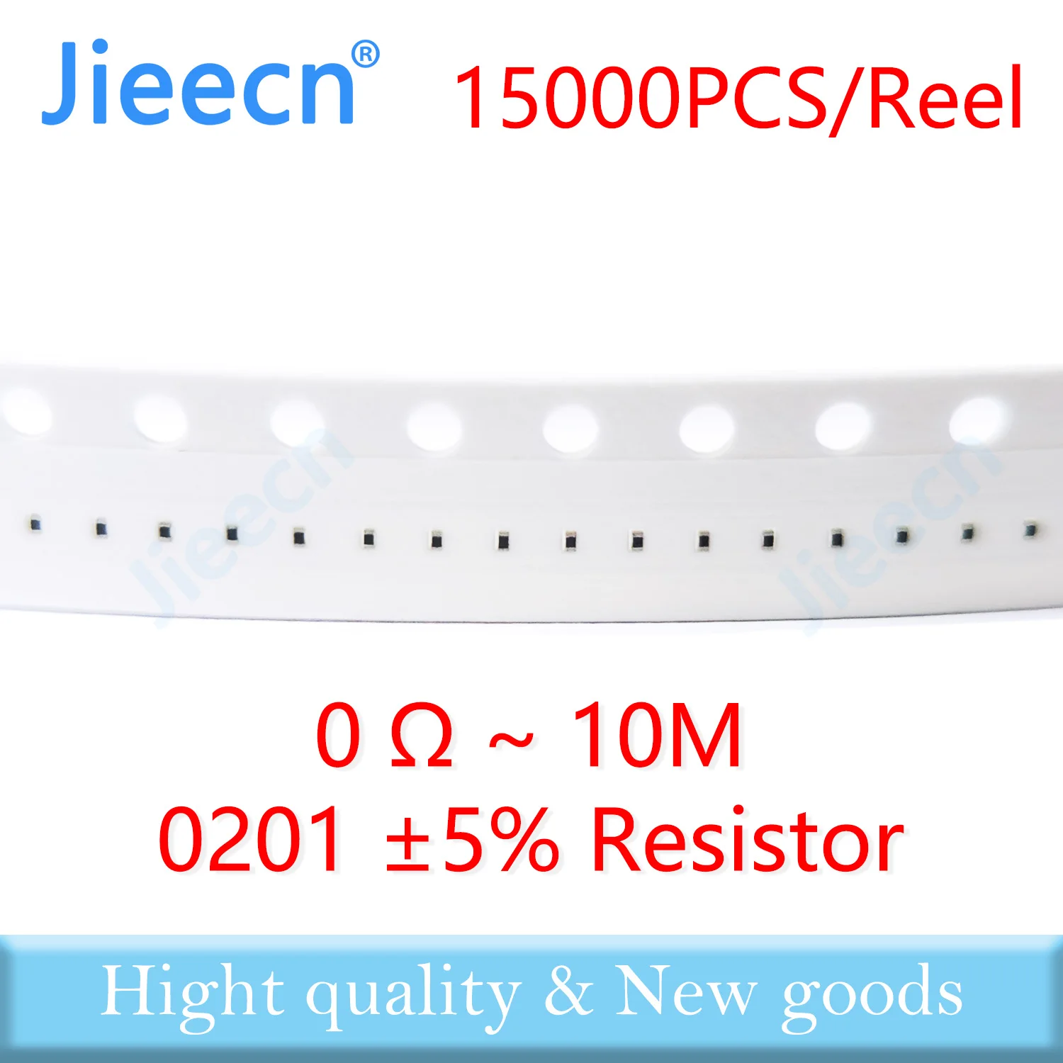 Jieecn 15000pcs 0201 J 5% SMD Resistor 0R-10M 1/20W 0 1 10 100 150 220 330 ohm 1K 2.2K 4.7K 10K 100K 1R 10R 100R 150R 220R 330R