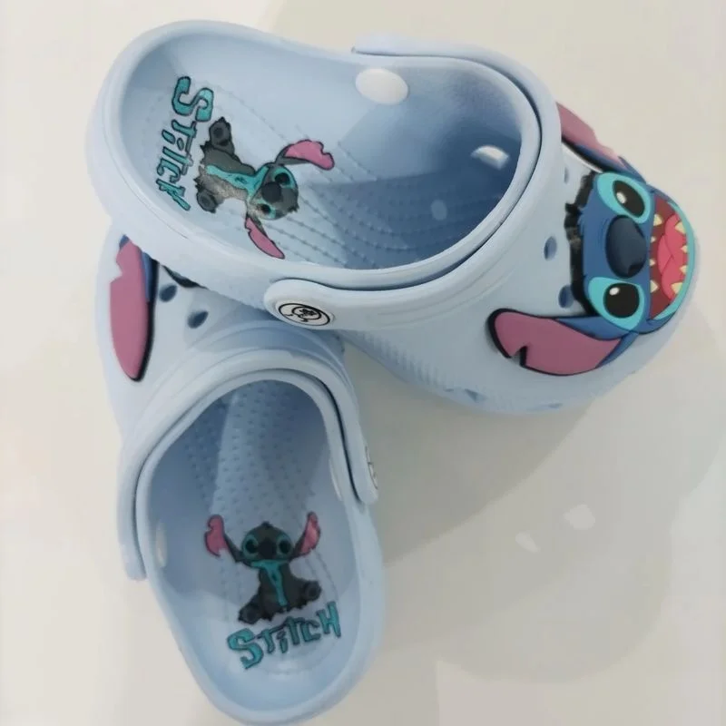 Disney anime ponto chinelos de cor sólida sandálias ao ar livre costura casual casa eva respirável sapatos de praia não deslizamento chinelos