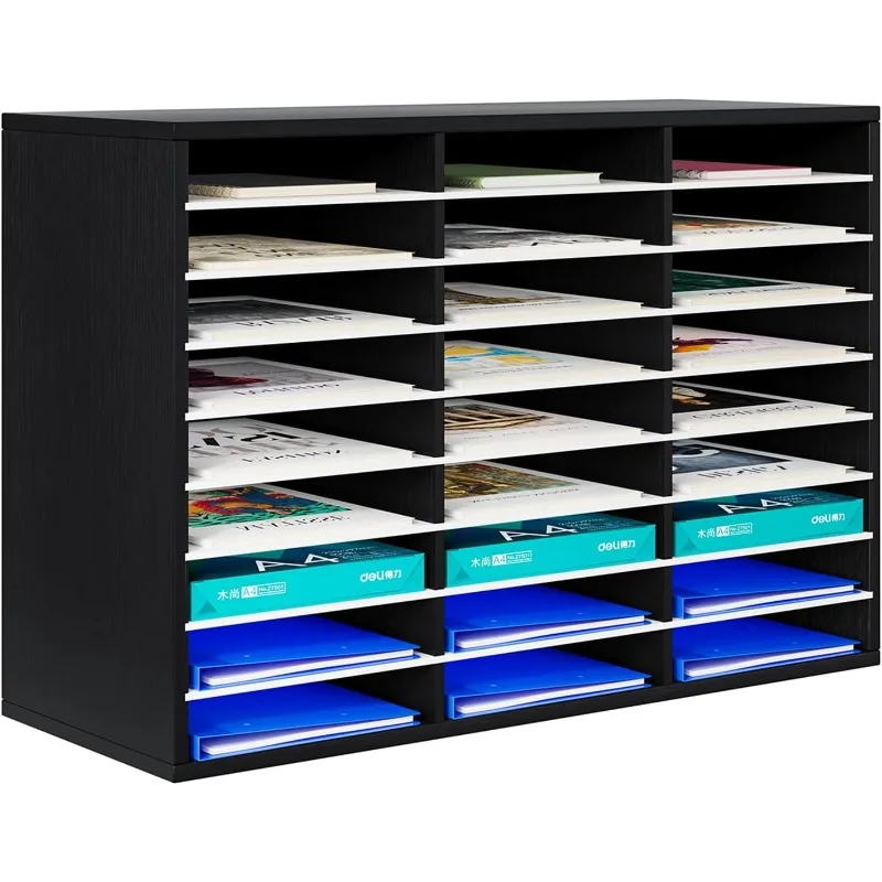 

Mail Sorter Organizer, Desktop Bill Paper Organizer for Office Home School, 27 Compartments,