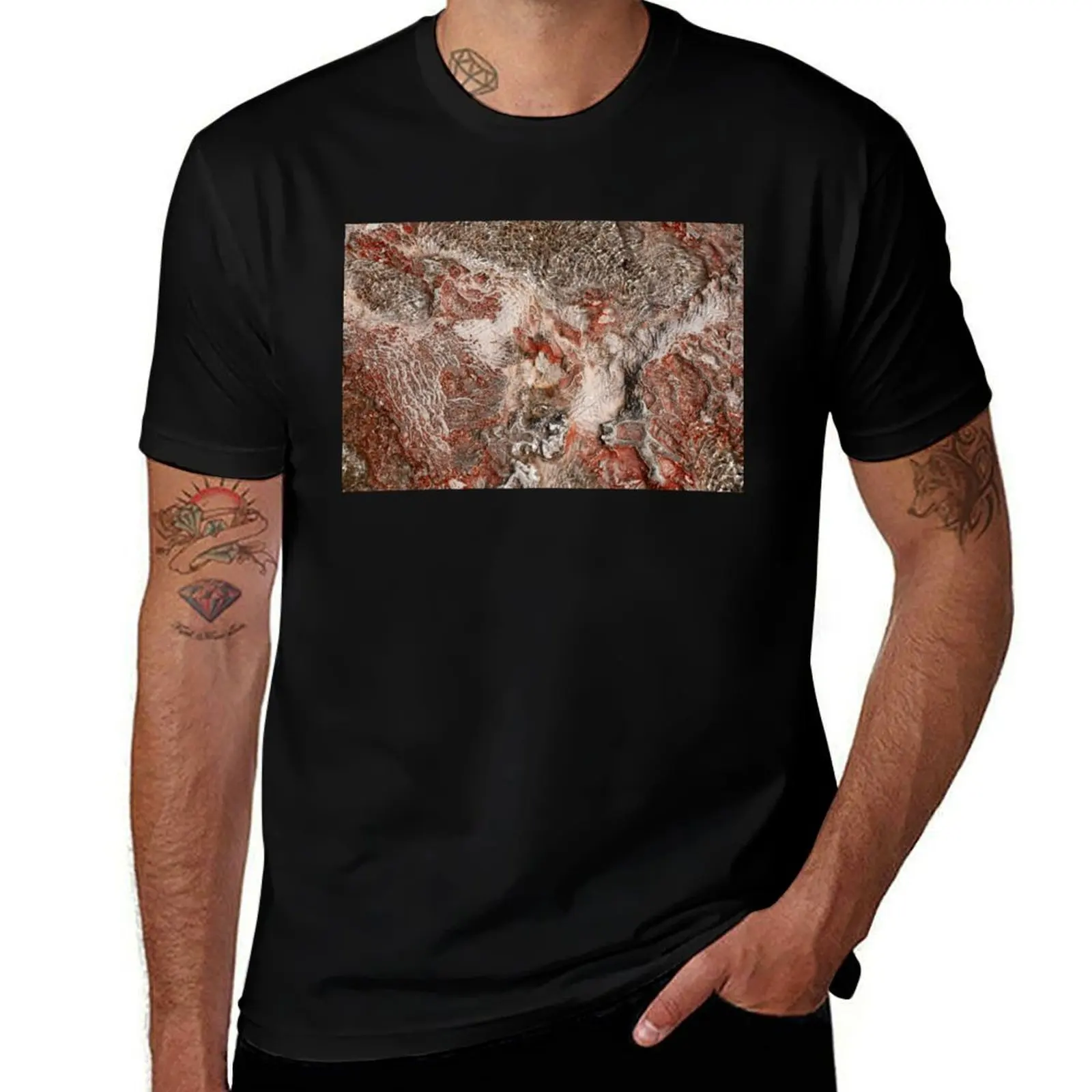 

TEXTURE ART - Pamukkale Mars T-Shirt croswit shirt man blanks graphic tee shirt mens t shirts pack