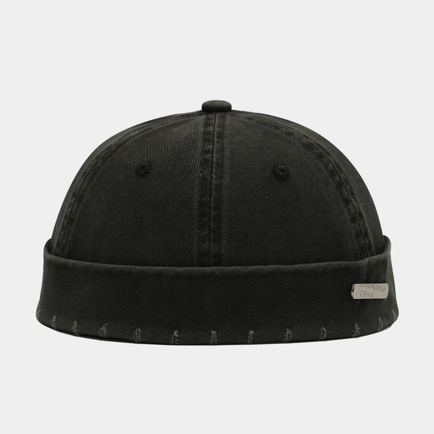1PC Washed Color Docker Cap ohne Visier Broken Brimless Caps Solid Colors Hat Adjustable Cotton Hats Unisex Vintage Hip Hop – Detail 7