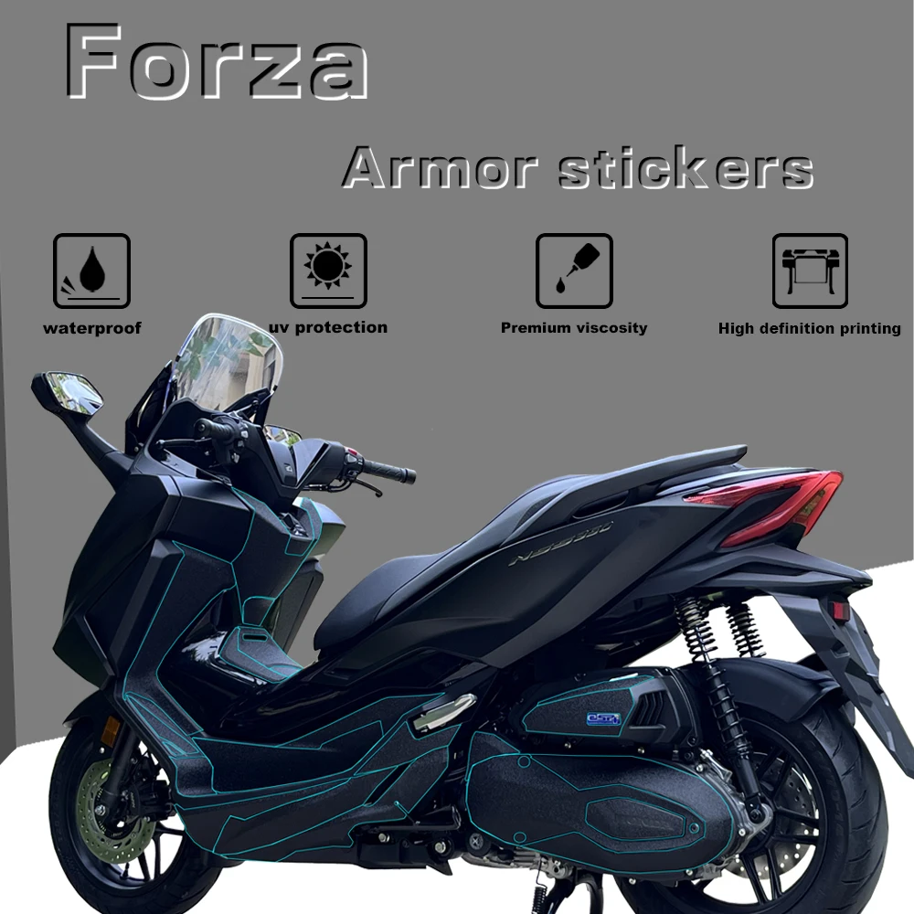 Voor Forza Nss350 2023 Modificatie Verdikte Matte Pantsersticker Anti Kras En Slip Stickers Accessoires Waterdicht