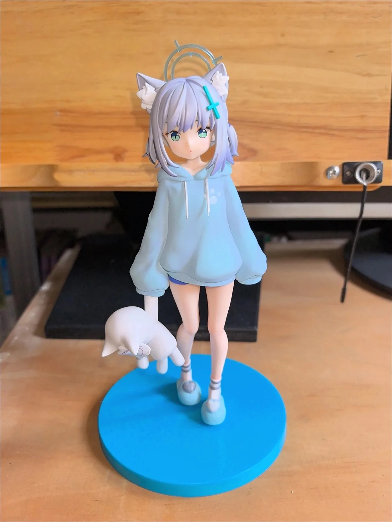 Pijamas Sunaookami Shiroko de archivo azul de 20cm, figuras de Anime, modelos de juego, modelos de estatua, muñecos de juguete coleccionables, adornos, regalos