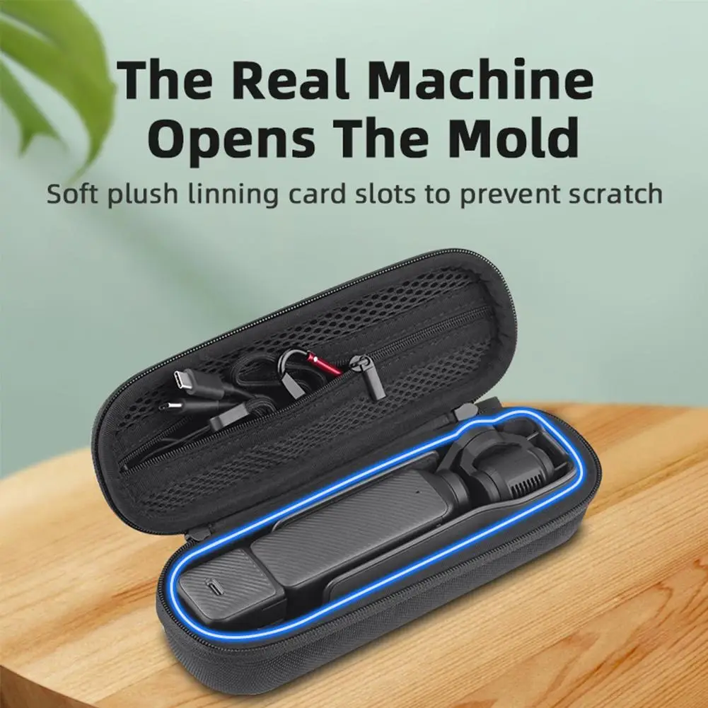กลางแจ้งแบบพกพากระเป๋าเดินทางสําหรับ DJI Pocket 3 กระเป๋ากันกระแทก Anti-Scratch เปลือกป้องกันกล้องกระเป๋าถือ