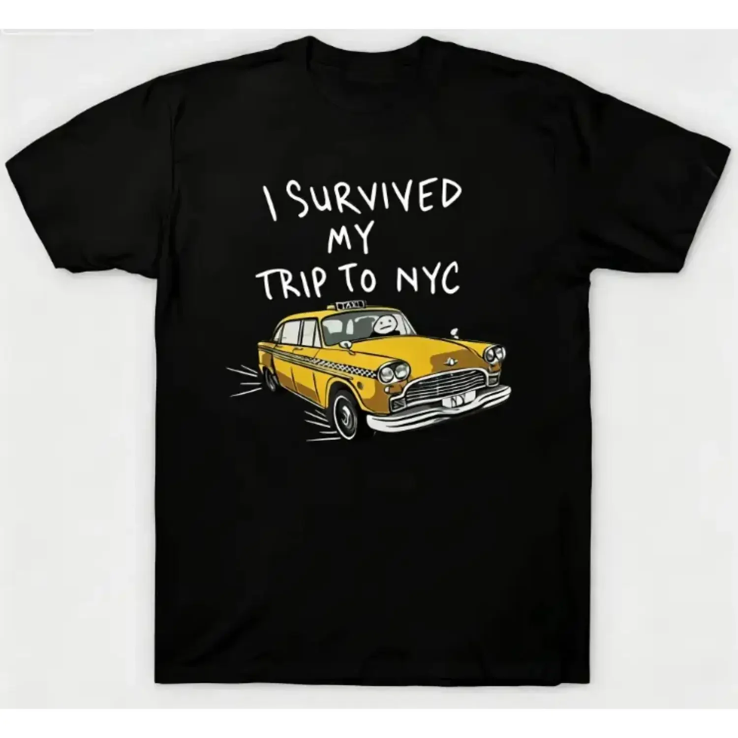 Tom I Survived My Trip To NYC White T-Shirt Size S-4X Casual