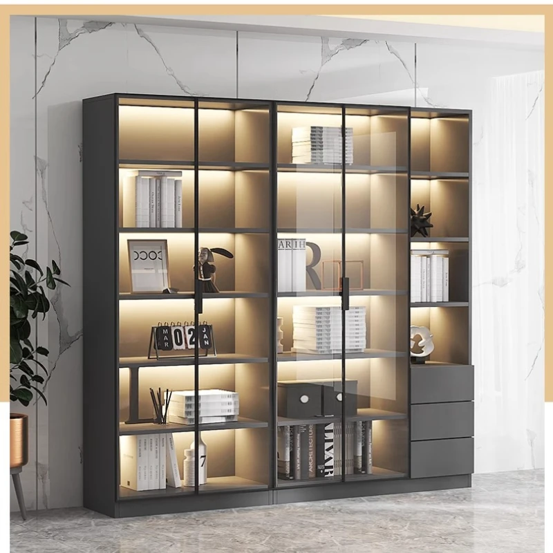 ガラス扉付きのキュリオキャビネット、コーヒーバー、ビュッフェキャビネット、白いヴィトリーナ、ガラスディスプレイ、ディスプレイショーケース、木製ワインセラー