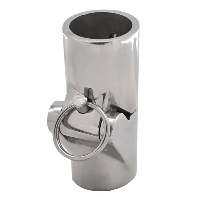 CMHI-Boat Hardware Accessories 25Mm Pole Railing Mast Canopy Pull Pin Tube Pipe Swivel Coupling Connector