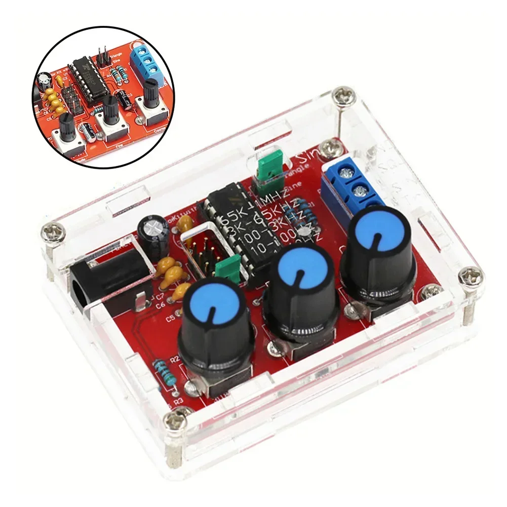 High Precision Shell DIY Signal Generator Sine Triangle Square Wave Frequency Waveforms Accuracy Resolution Voltage Support