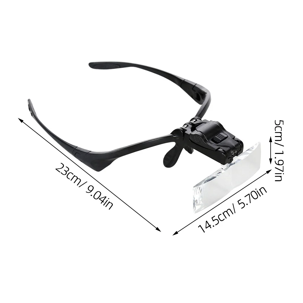 Lampa powiększająca do makijażu z oświetleniem LED do przedłużania rzęs, narzędzie do aplikacji, noszona na czole, jasna lampa, akcesorium kosmetyczne (1 szt.)