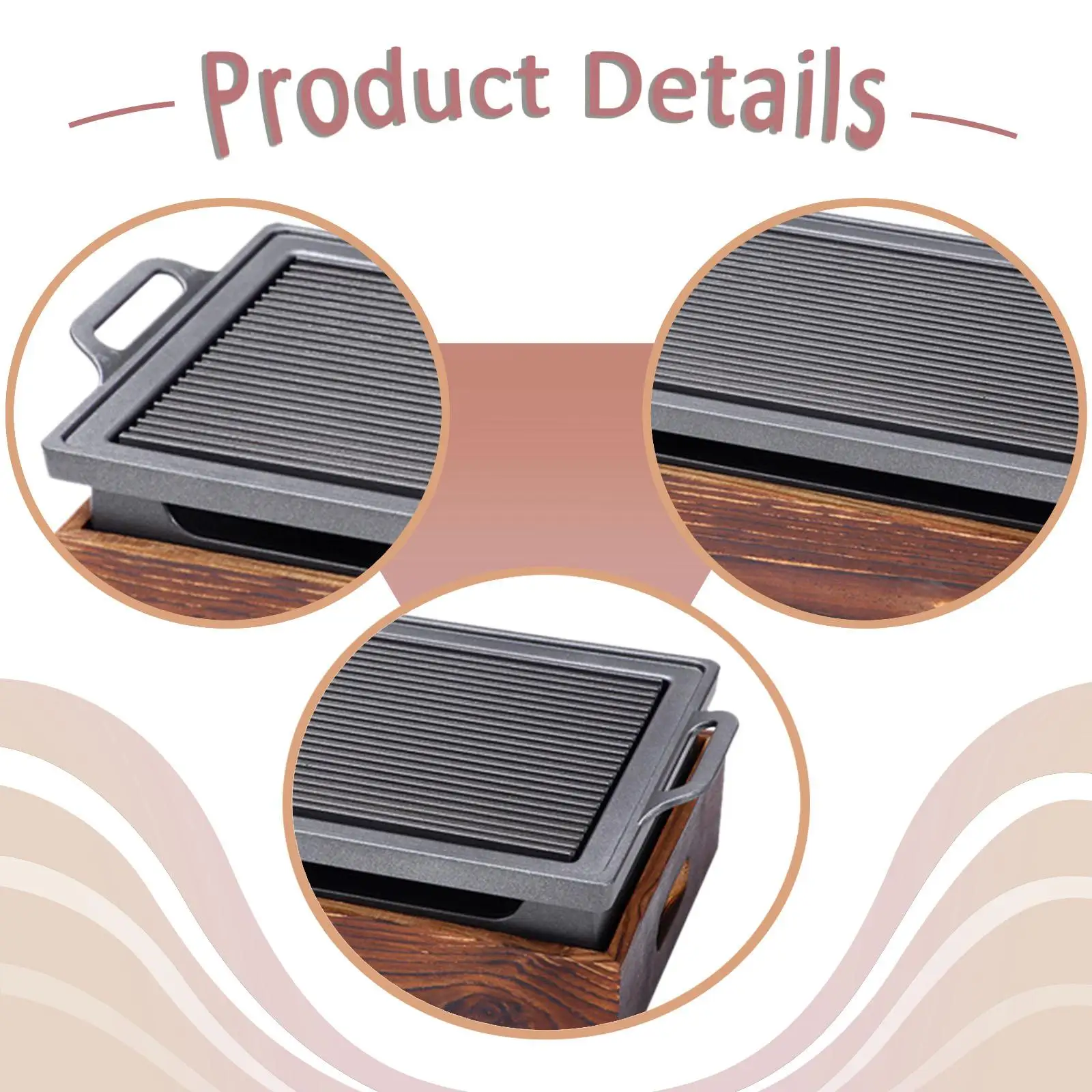 Korean Barbecue, Grill And Cooking Plate, Practical for Outdoor Use, Ideal for Picnics, Cooking And Family Gatherings.