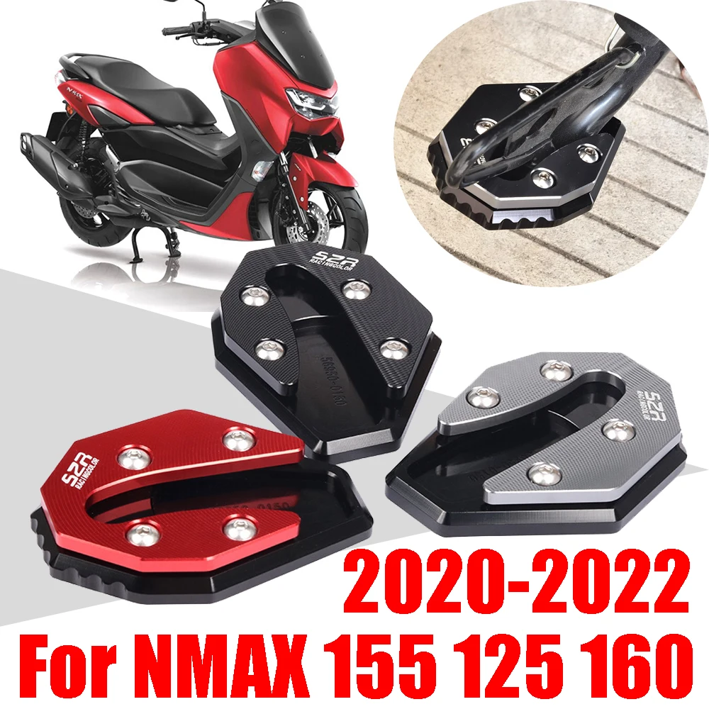 For YAMAHA NMAX155 NMAX125 N-MAX NMAX 155 125 160 2020 2021 2022 Motorcycle Accessories Kickstand Foot Side Stand Extension Pad