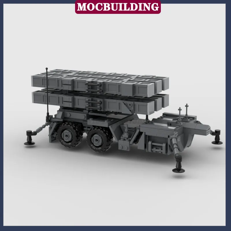 MOC Military MIM-104 Vehicle Transport Model Building Block Rocket Launcher System Assembly Boy Collection Toy Gifts