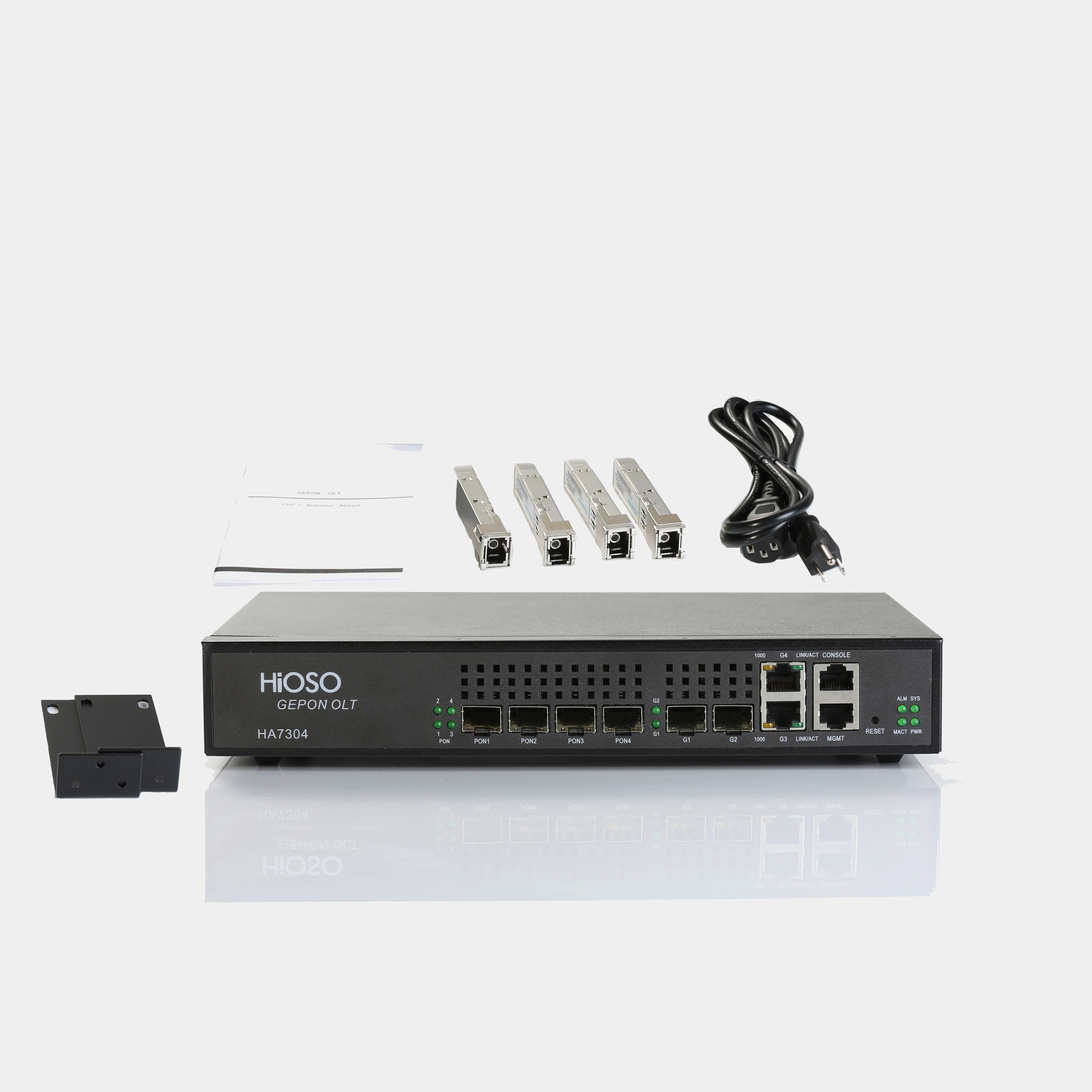 

olt hioso Mini 4-портовое оптоволоконное оборудование olt epon без SFP px20+++