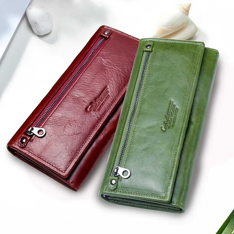 

Женский длинный кошелек из натуральной кожи, женские клатчи, кошельки для денег, брендовый дизайн, сумка для мобильного телефона, кошелек с держателем для карт