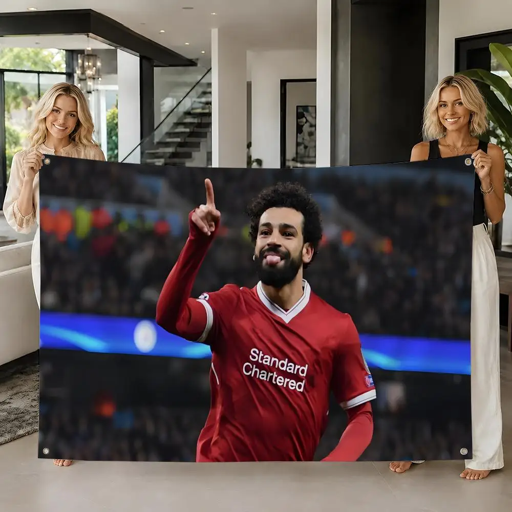 Athlete Mohamed Salah Flags flag For Room Dorm Camping Picnic Art Style Garage Bar wall Decoration Banner