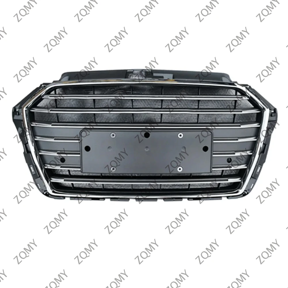 

With/Logo For Audi A3/A3L 2017 2018 2019 2020 Car Front Bumper Grille Centre Panel Styling Upper Grill (Modify S3 style)