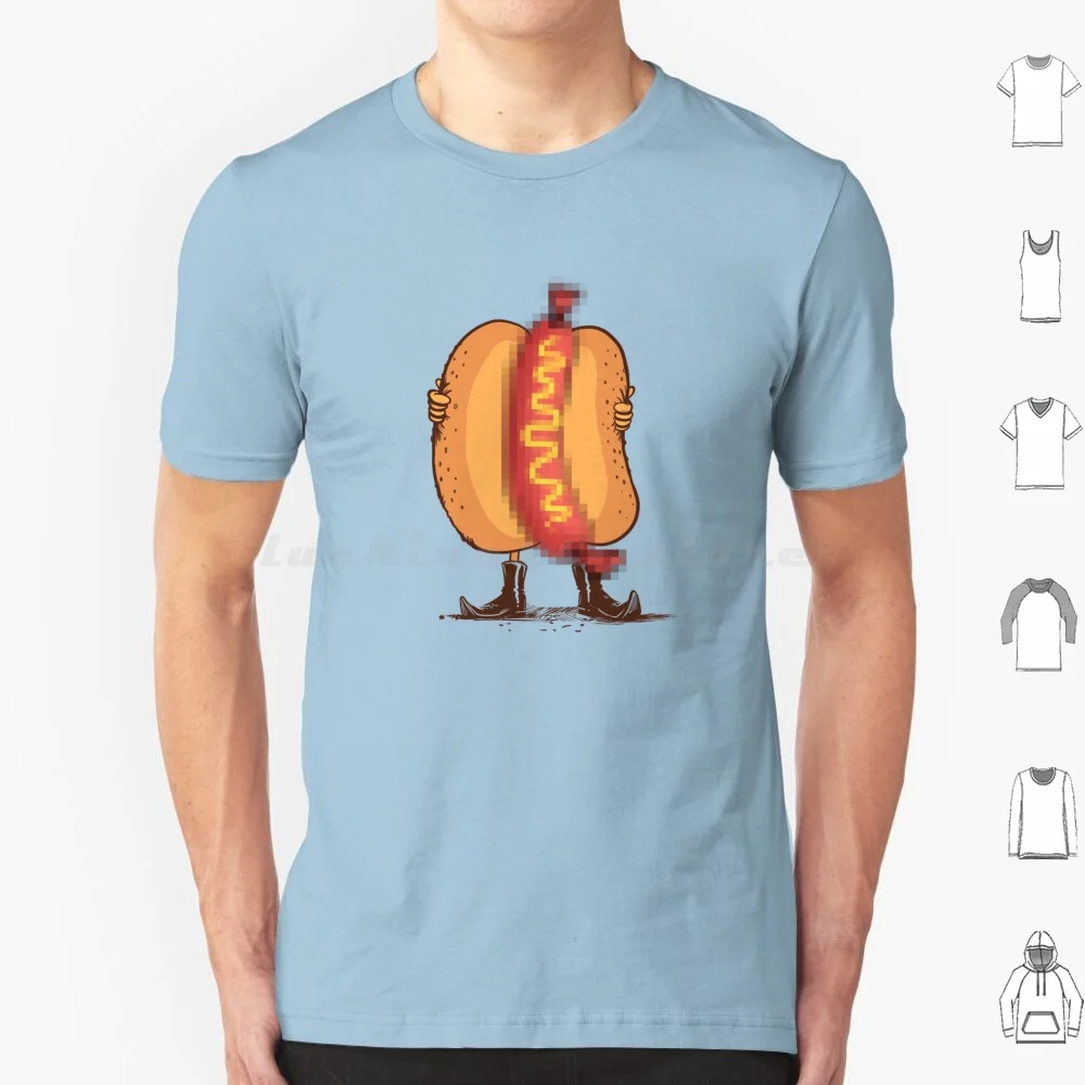 Flash Food T Shirt Cotton Men Women Diy Print Tasty Happy Fast Food Silly Humor Flasher Hot Dog