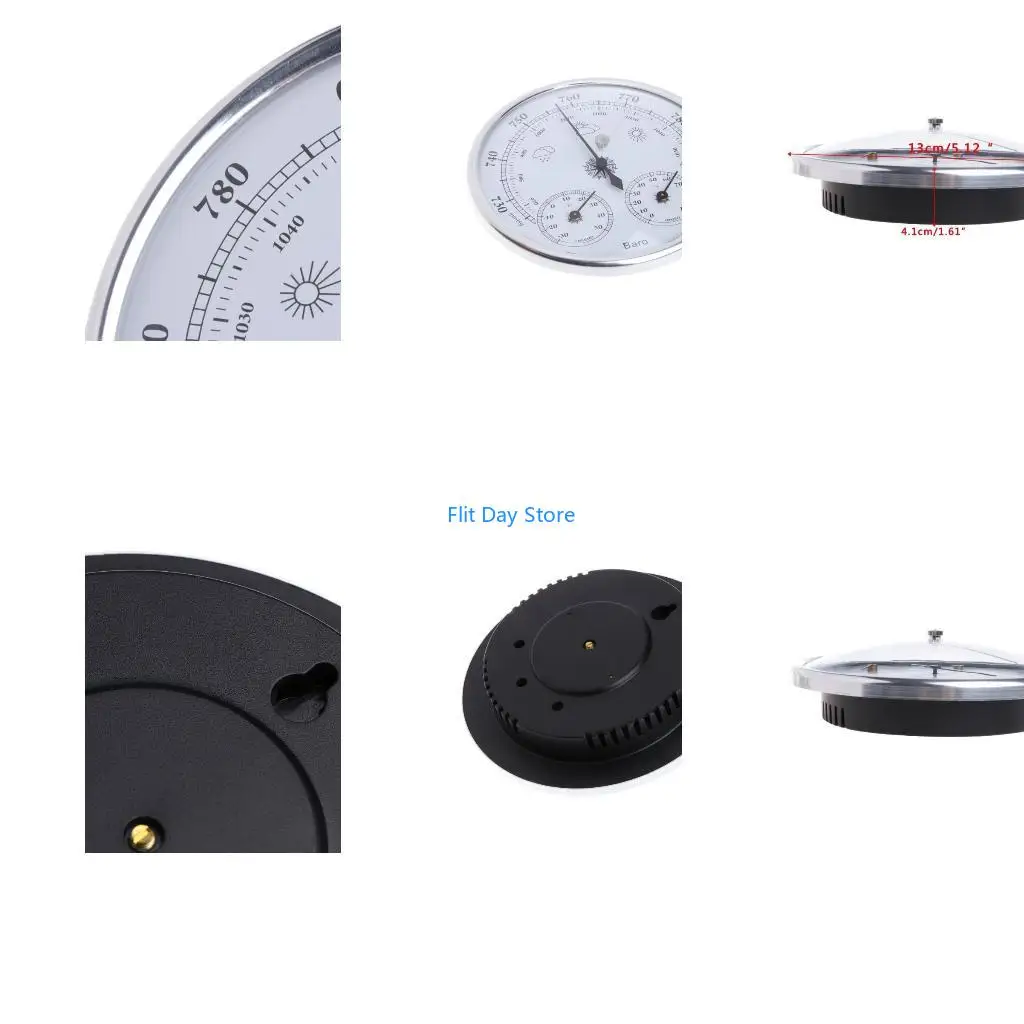 F92C 3 in 1 Barometer Thermometer Hygrometer for Mounting to Patio Garden Garage