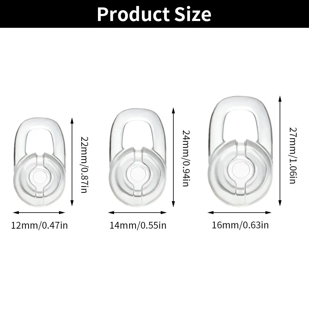 Bluetooth Headset Earphone Covers Headphones Elastic Soft Silicone Ear Cushions Earphone Sleeve Earbuds Eartips Pad