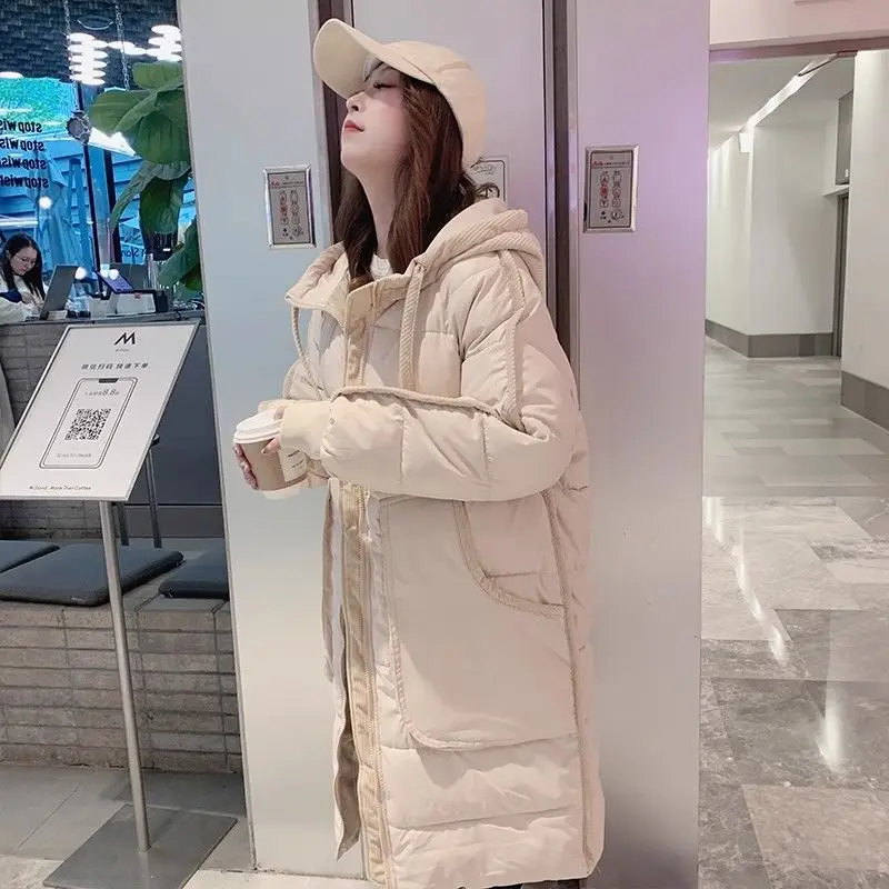 Korean style trendy women's casual loose bread jacket cotton jacket winter spicy girl trend solid color women's top