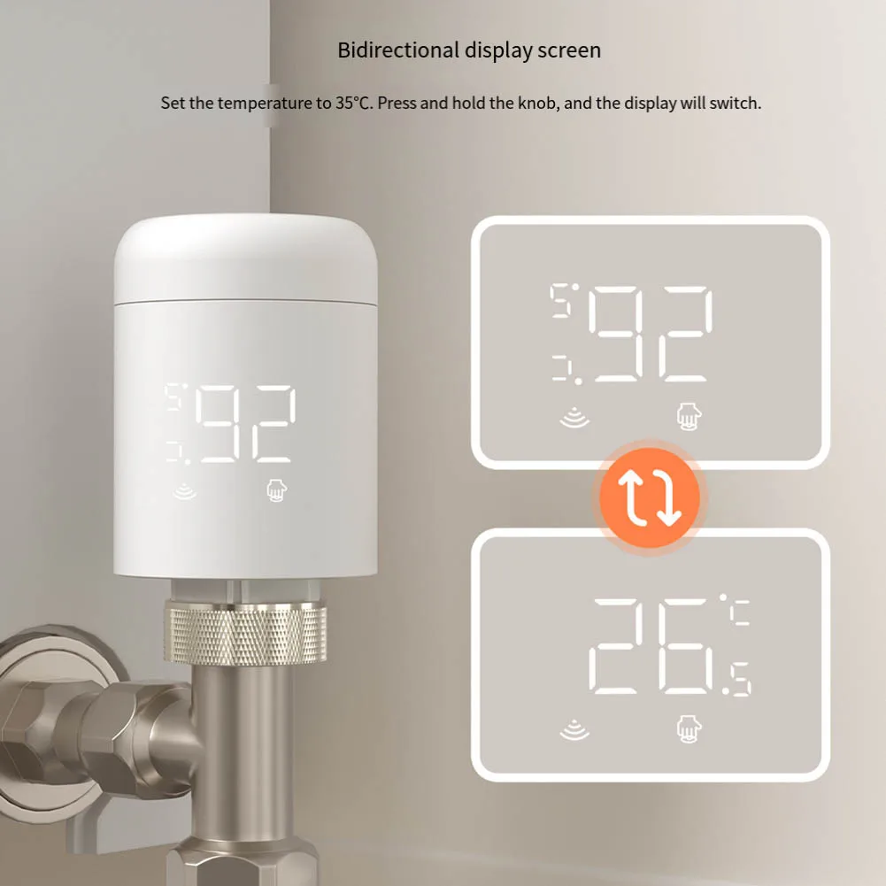 Smart Radiator Thermostat for ZigBee with Programmable Weekly Schedule and Wide Compatibility for Heating Systems