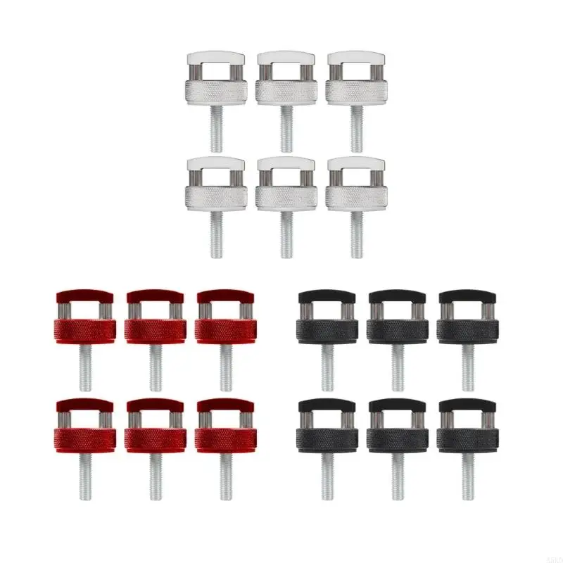 

Easy-to-use aluminum stability quick release screws with D-rings, safe and rust-proof, easy to remove 6.