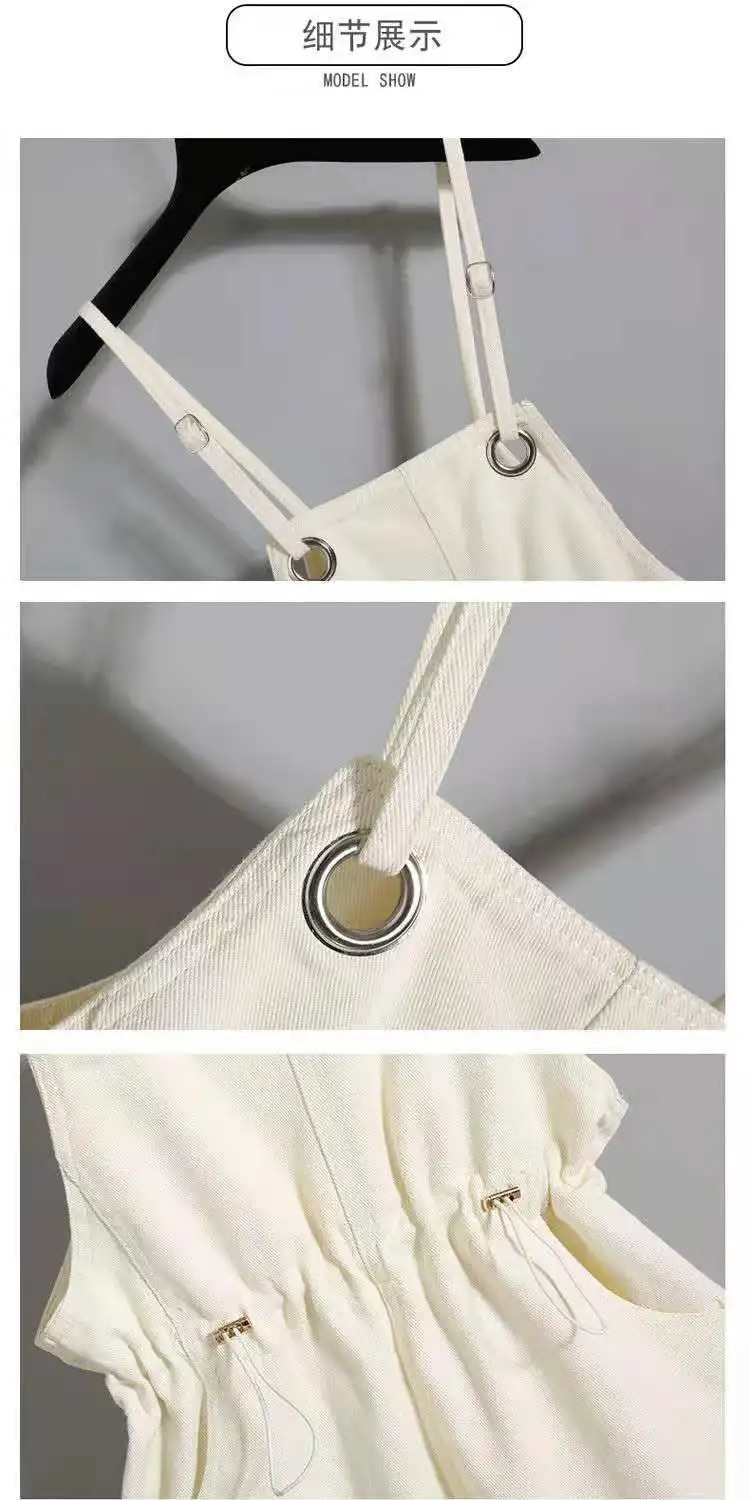 

Rompers Woman Playsuits Comfortable Girl Colorful Polka Dot Ruffled Strap Crinkle Snap Closure Polychrome Off Shoulder Halloween