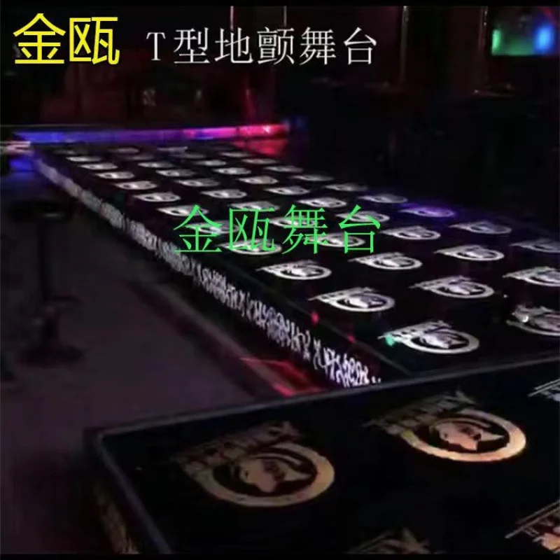 Custom. Factory Direct Sale Bar Disco Stage Roller Skating Rink KTV Outdoor Jumping Stage Internet Celebrity Spring Glass Floor