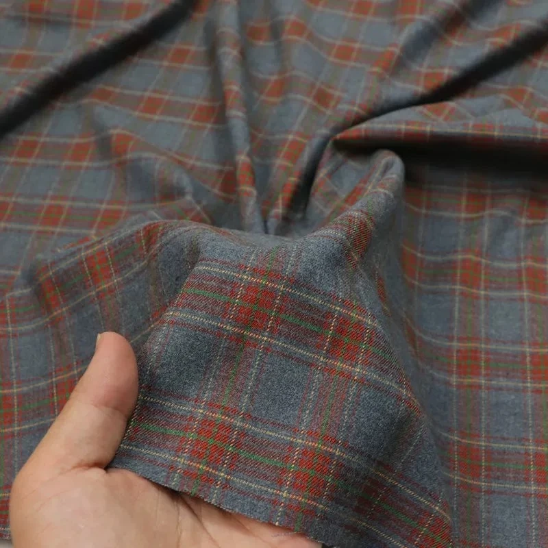 Premium Gray Orange Checkered - Wool Blanket Herringbone review and price