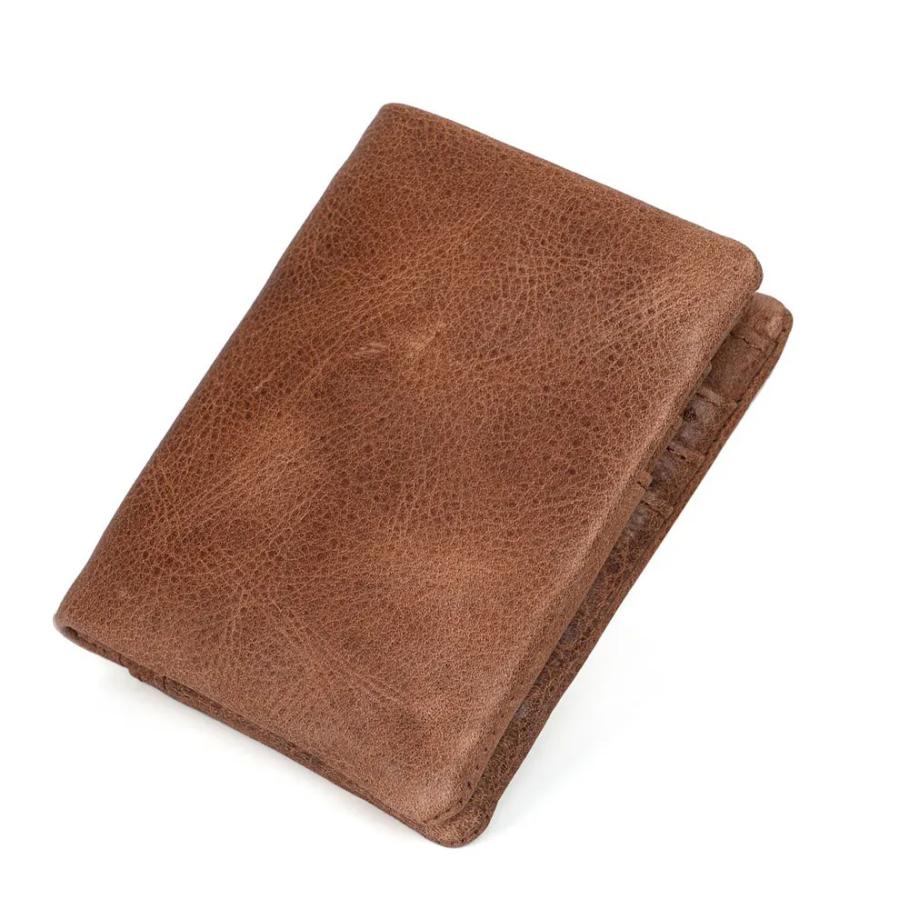 Men's Coin Purse Wallet RFID Anti-theft Man Leather Wallet Zipper Business Card Holder Money Bag Wallet Male