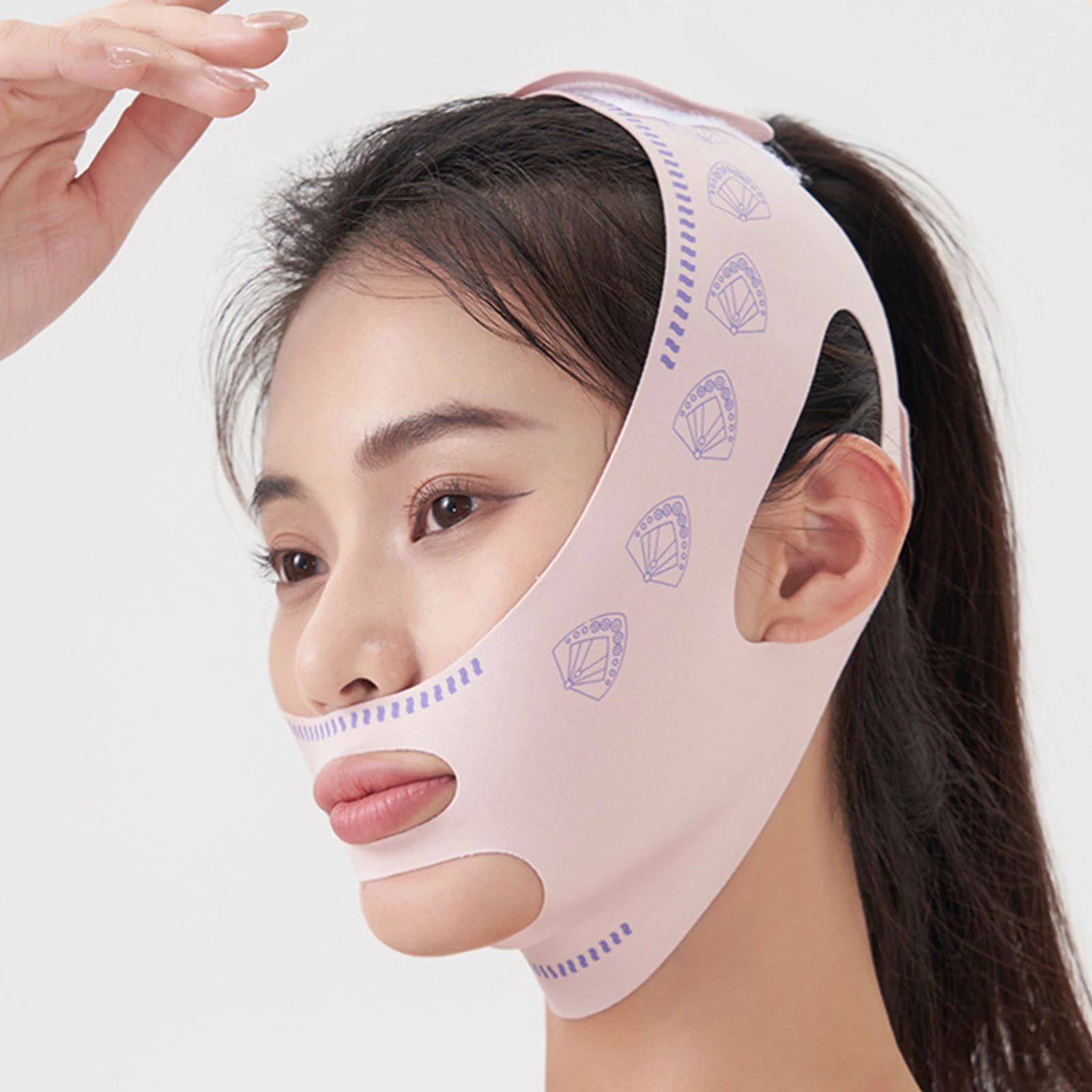 Breathable V Face Band Cheek Lift Up Face Thin Mask Reduce Double Chin V-Line Shaping Bandage Anti Wrinkle Face Bandage