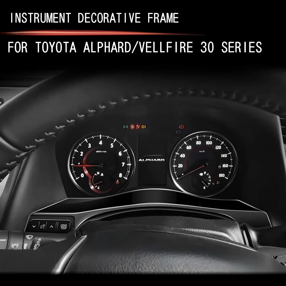 

Рамка приборной панели автомобиля, накладка, наклейки, наклейка для Toyota Alphard Vellfire 30, аксессуары для интерьера для правого руля