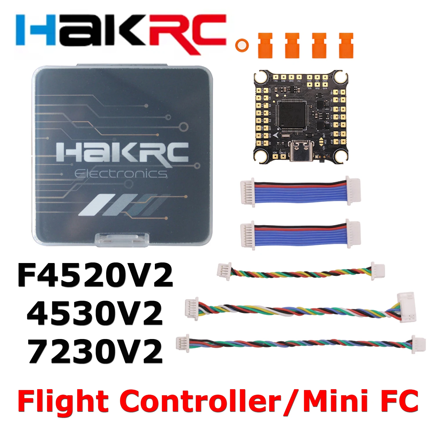 

HAKRC Flight Controller Built-in Barometer BEC Mini FC F4520V2 FC 4530V2 7230V2 DJI sky straight socket for RC Drone Model Parts
