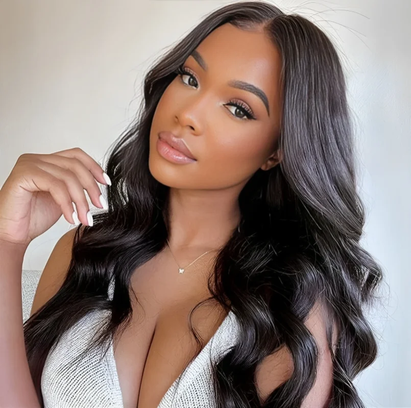 250 Density 13x6 13x4 HD Transparent Body Wave Lace Front Wig Human Hair Brazilian 30 40 42 Inch 360 Lace Frontal Wigs For Women