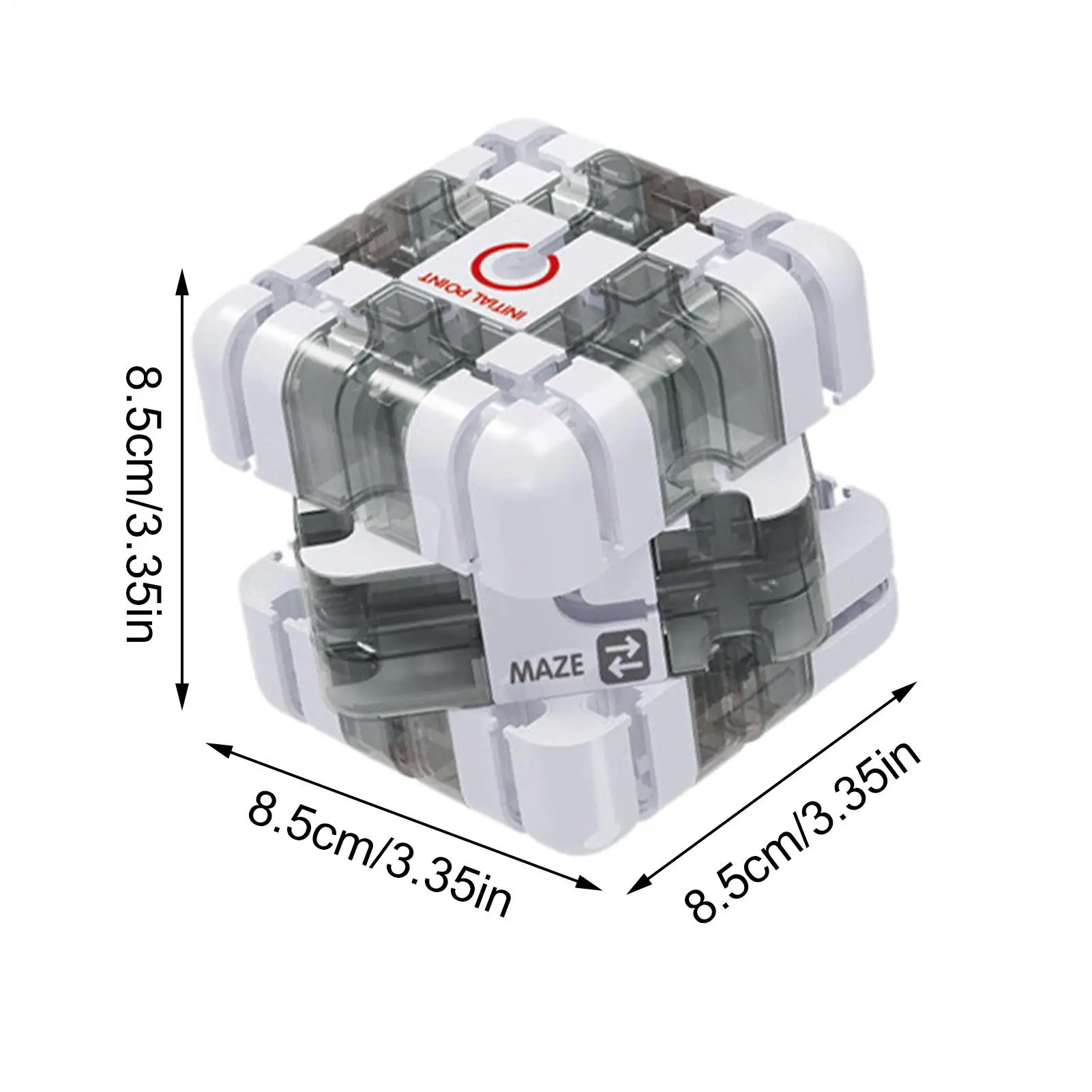 Puzzle cubo labirinto 3D, giocattolo rompicapo per l'allenamento della concentrazione, gioco sensoriale antistress per bambini adulti, regalo di compleanno di Natale