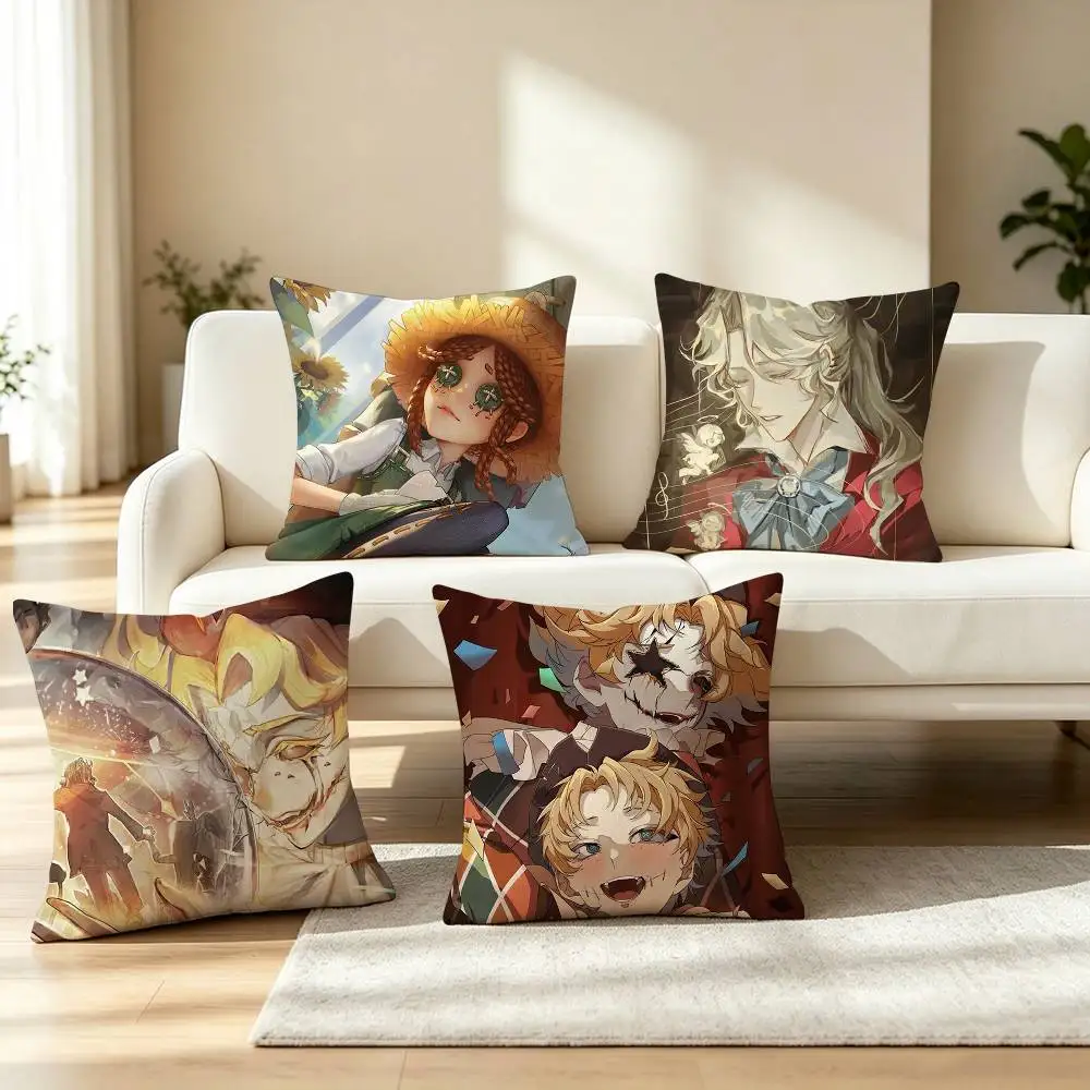 G-Gothic Anime Styl Identity V  Pillow Case Square Double-Sided Sofa Cushion Cover Bedroom Bedside Pillow