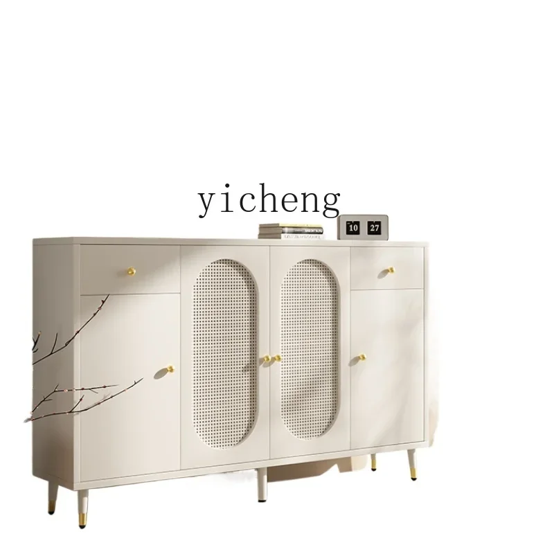 Solid Wood Shoe Cabinet Home Indoor Door Entry Door Corridors Hallway Large Capacity Multi-Layer Oversized