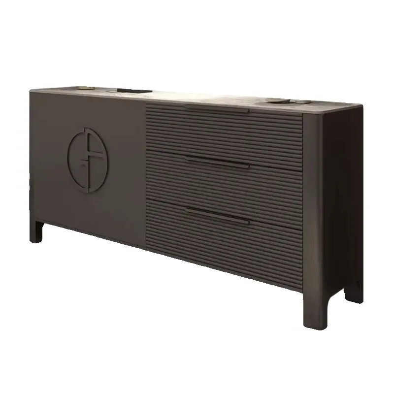 

Post-modern living room Simple rock slab storage Home storage cabinet door Household large capacity