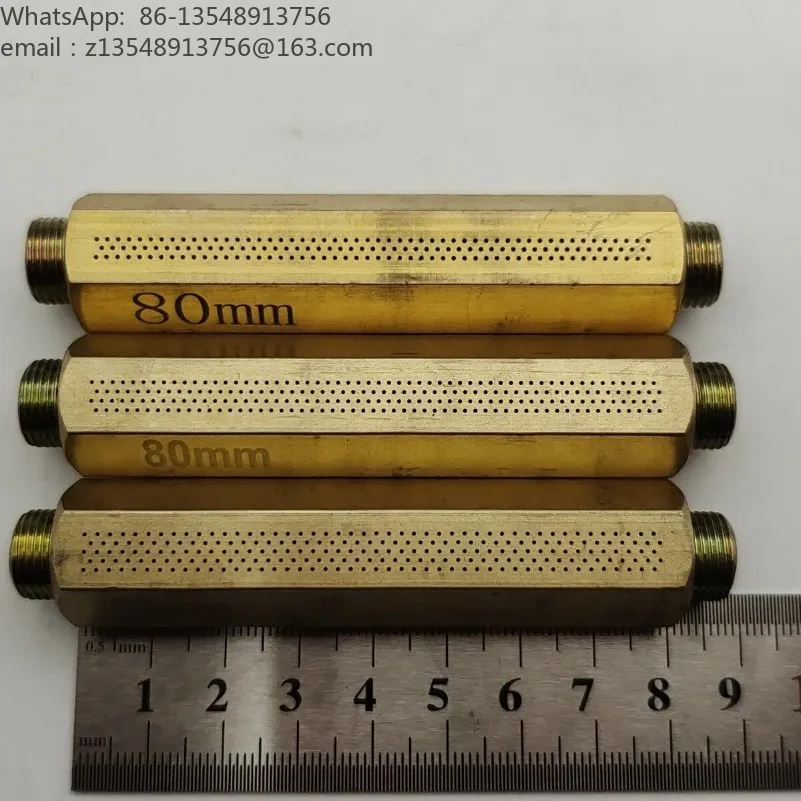 5 Row All Copper Burner Nozzle Lampworking Glass Torch Head Tool Accessory Multi-flame Fire Jet Tip for Glass Craft